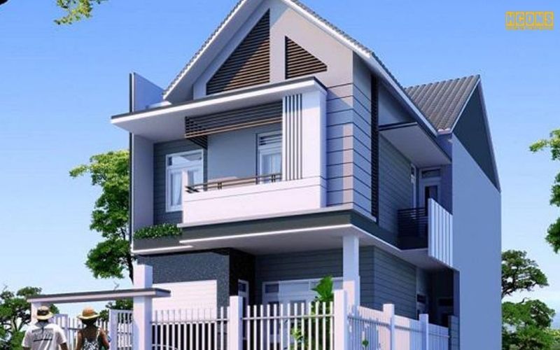 Mẫu xây thiết kế Nhà 2 tầng 600 triệu