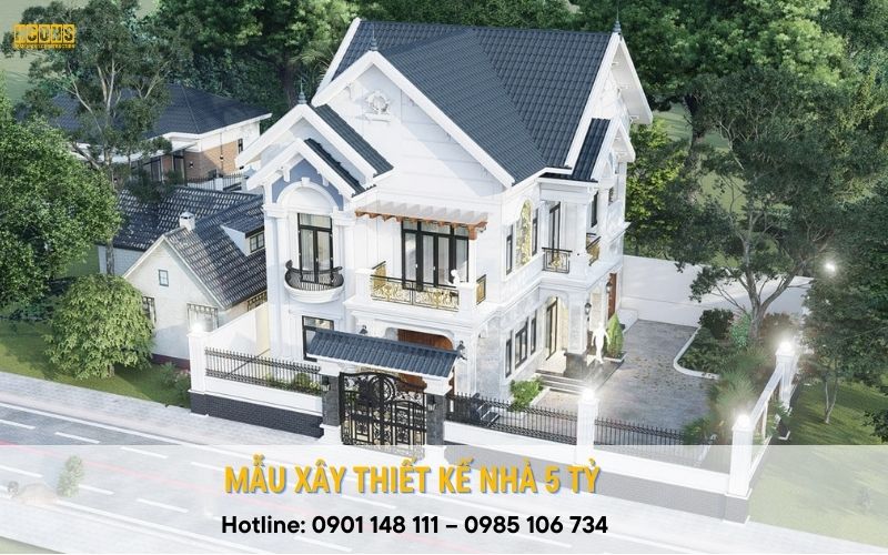 Mẫu xây thiết kế Nhà 5 tỷ